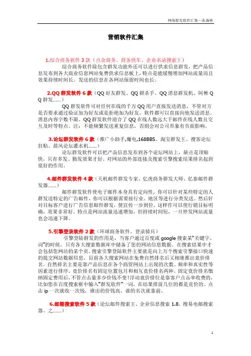 营销软件介绍