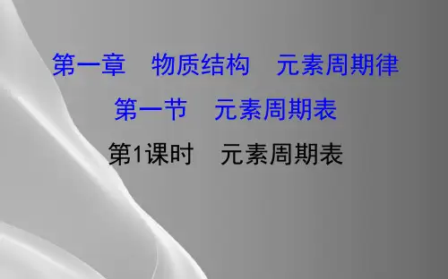沪科版化学高二上册-9.2-元素周期表--课件----3