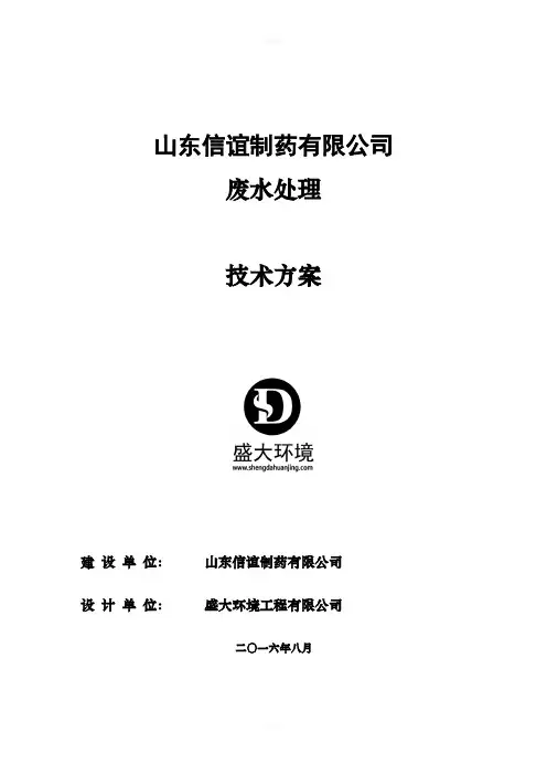 制药废水处理案例