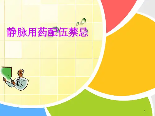 药物配伍禁忌ppt课件