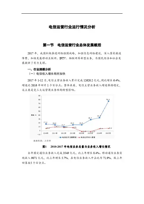 电信运营行业运行情况分析