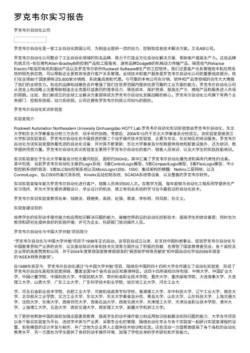罗克韦尔实习报告