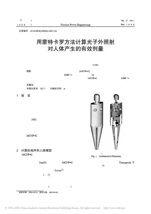 2329_10037_749-用蒙特卡罗方法计算光子外照射对人体产生的有效剂量