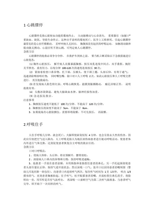 急救手册_精品文档