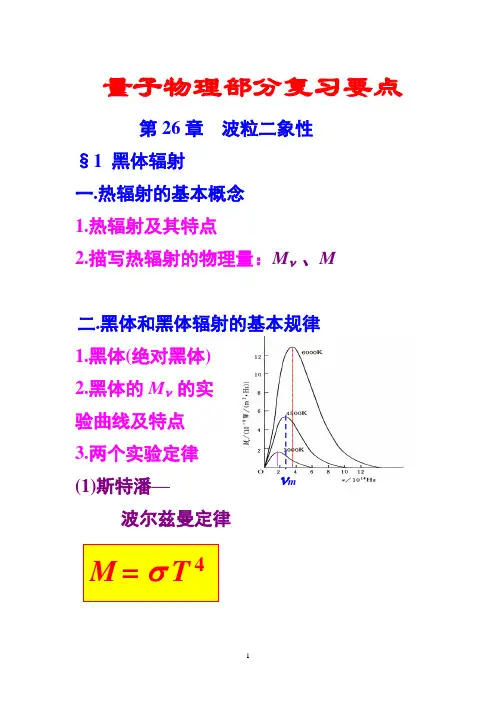 量子物理复习要点(全)