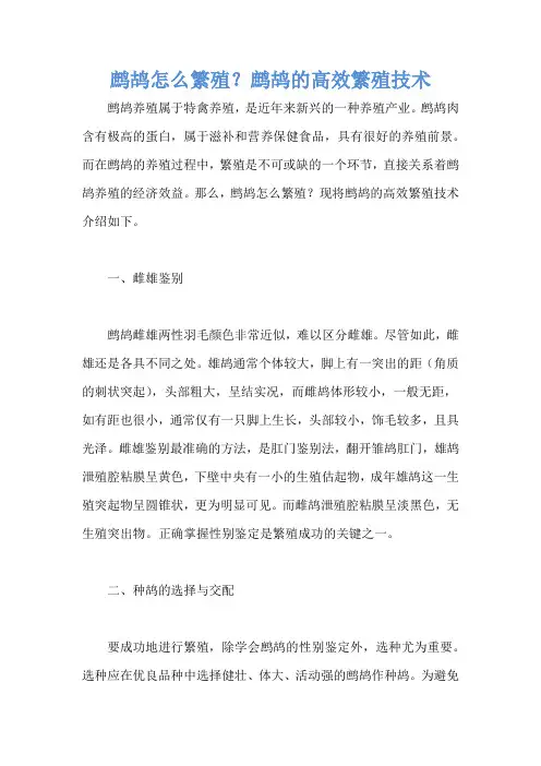 鹧鸪怎么繁殖？鹧鸪的高效繁殖技术