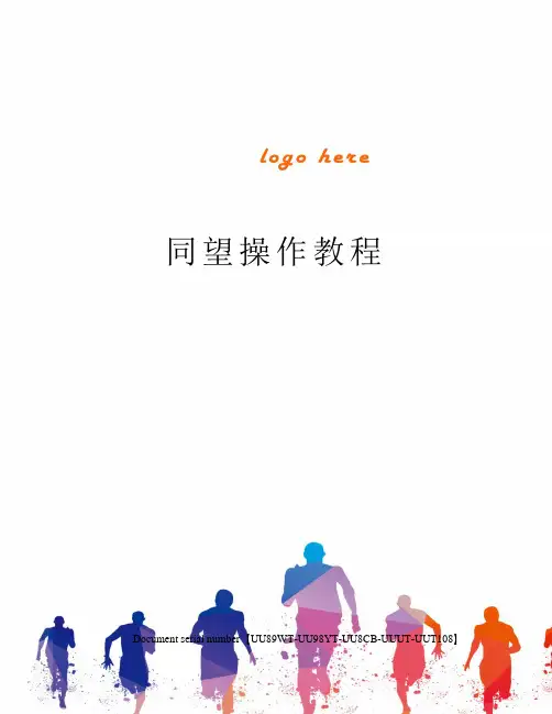 同望操作教程