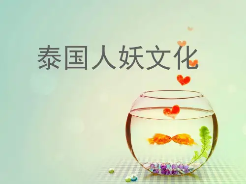 泰国人妖-课件(PPT演示)