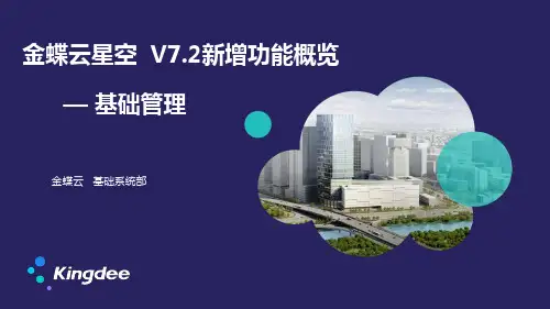 金蝶云K3 Cloud V7.2_产品新增功能_基础管理