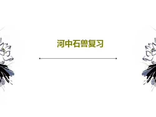 河中石兽复习PPT文档共26页