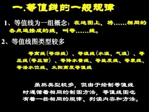 地图知识-等高线与剖面图