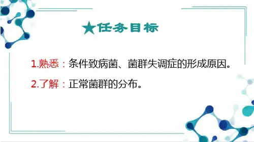 2.5.3正常菌群与条件致病菌