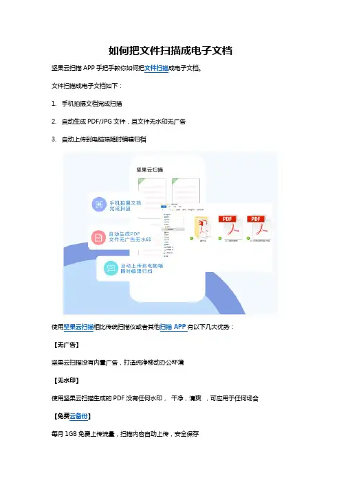 如何把文件扫描成电子文档