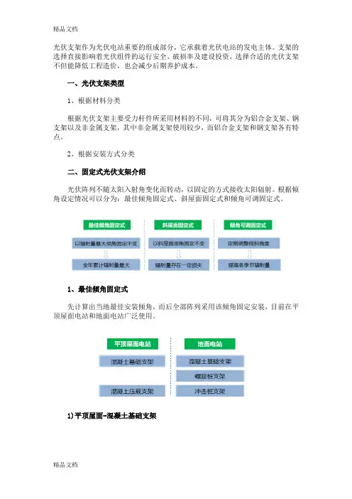 最新光伏支架安装方式资料