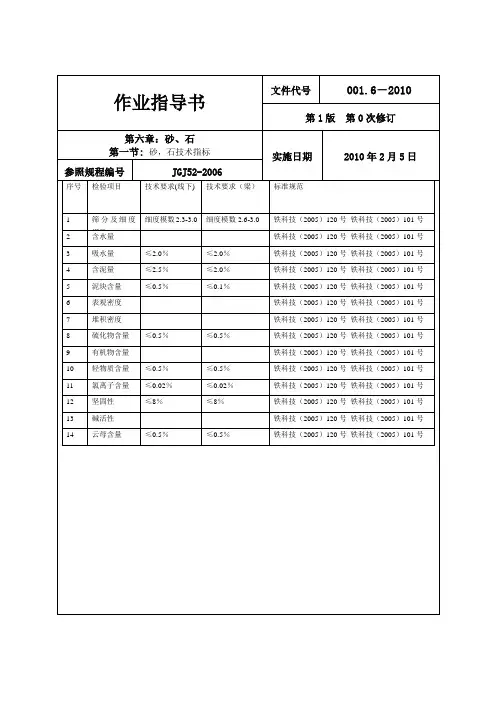 集料作业指导书6