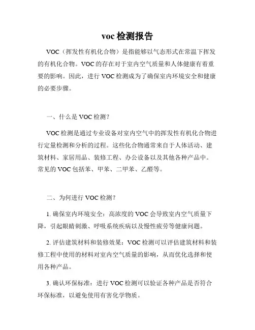 voc检测报告