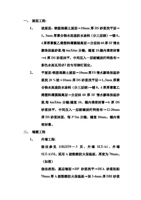 二次结构工程施工工艺流程