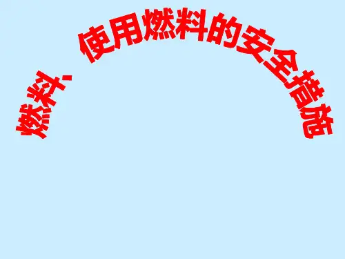 能源-使用燃料的安全措施(PPT课件(初中科学)16张)