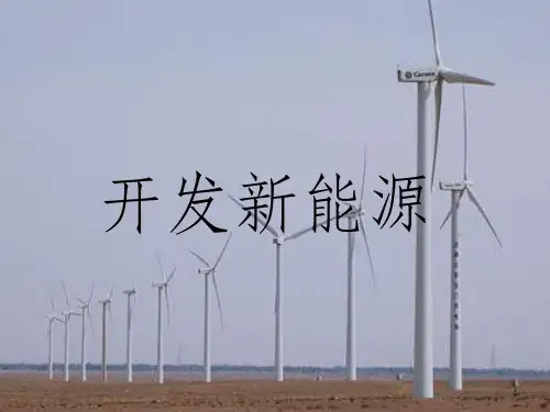 《开发新能源》PPT课件