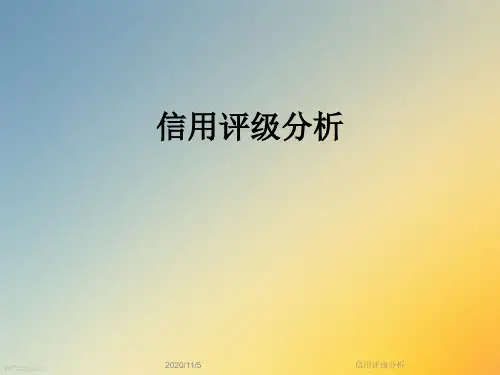 信用评级分析