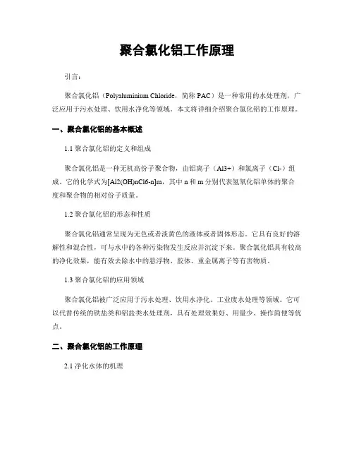 聚合氯化铝工作原理