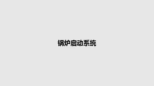 锅炉启动系统PPT教案