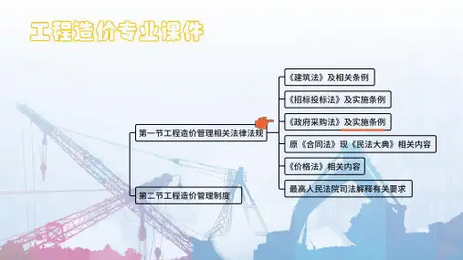 工程造价相关法律法规与制度—《政府采购法》及实施条例