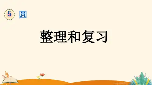 圆 5.5 整理和复习——2025学年六年级上册数学人教版