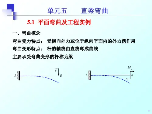 机械工程基础课件单元五直梁弯曲