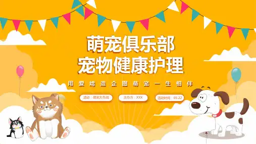 宠物店活动策划PPT模板