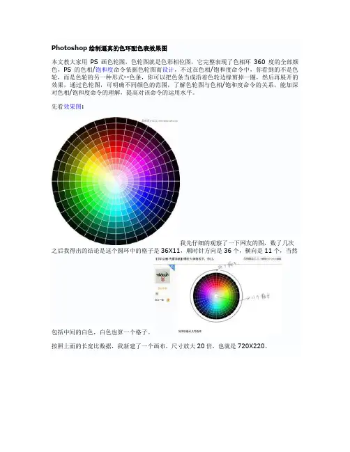 Photoshop绘制逼真的色环配色表效果图(精)