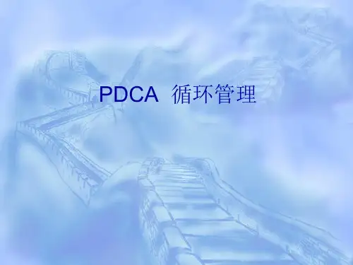 PDCA计划执行检查处置