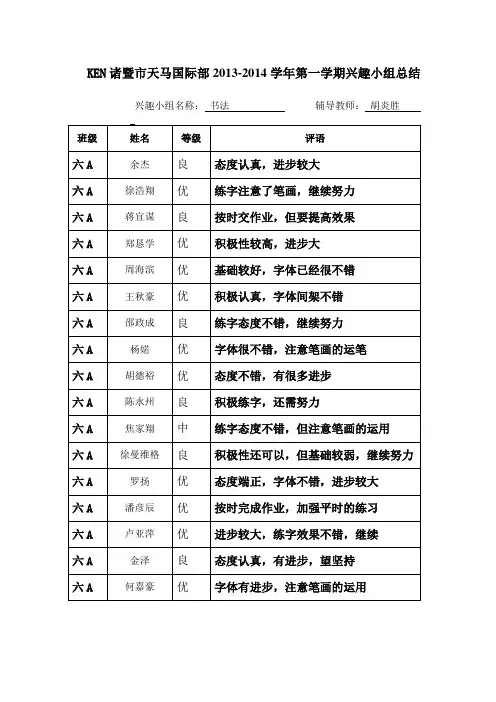 Ken六A 暨市天马国际部2013 - 副本 - 副本 - 副本