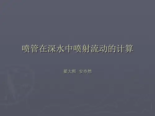 喷管在深水中喷射流动的计算