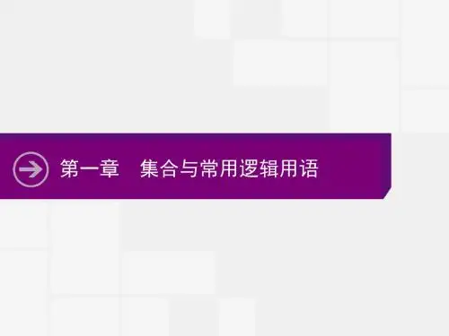 高中数学文人教A版一轮参考课件：1-1 集合的概念与运算