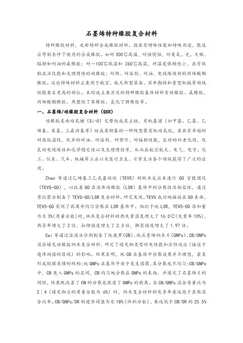 石墨烯特种橡胶复合材料