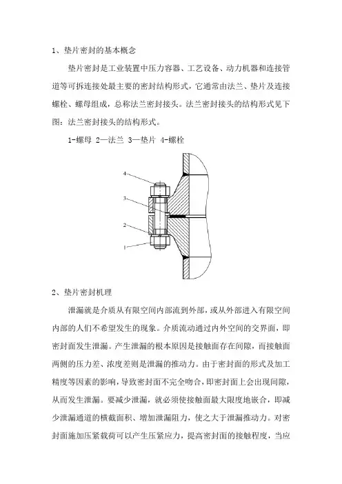 垫片密封原理及泄漏形式
