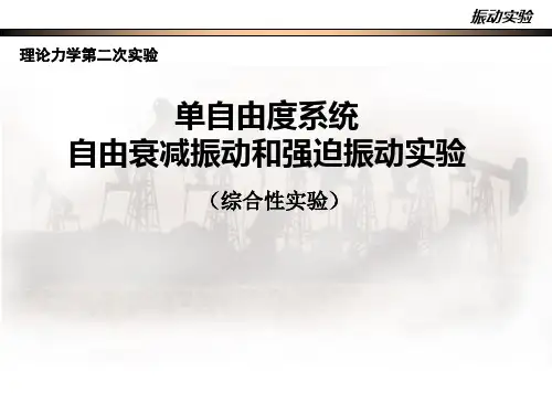单自由度系统自由衰减振动和强迫振动
