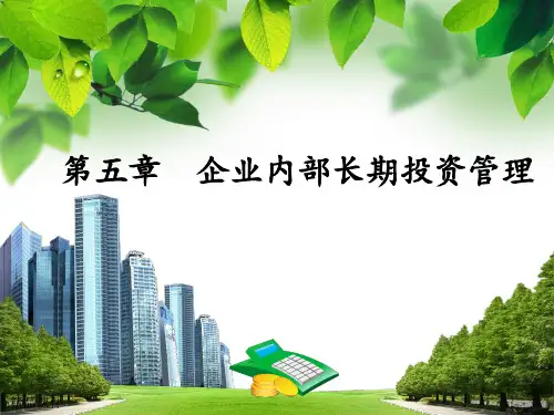 第五章企业内部长期投资管理ppt课件