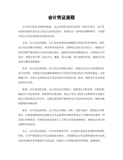 会计凭证流程