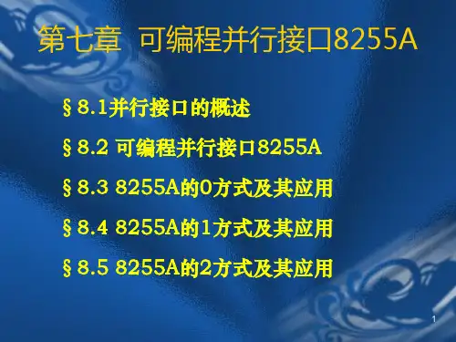 8255A接口技术PPT课件