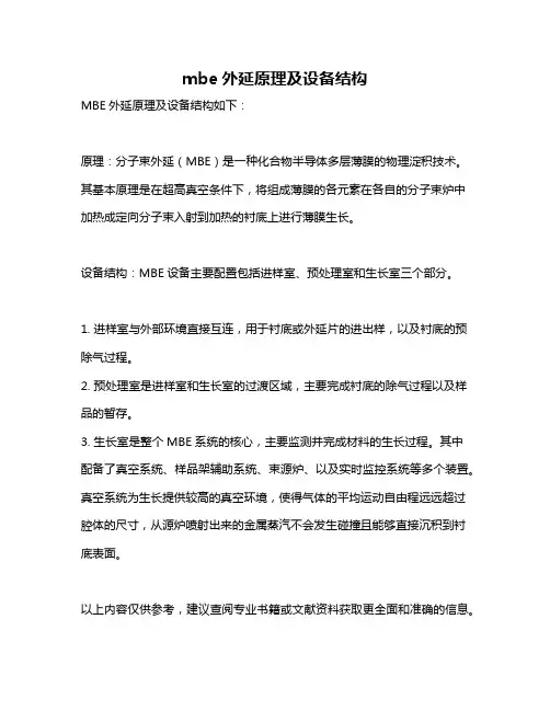 mbe外延原理及设备结构
