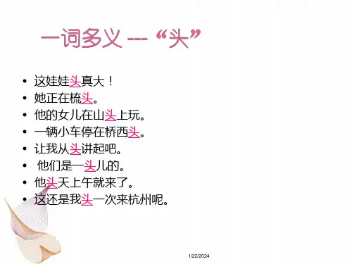汉英词汇比较与翻译ppt课件