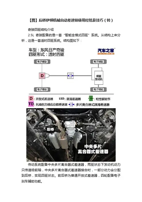 【图】后桥伊顿机械自动差速锁使用经验及技巧（转）