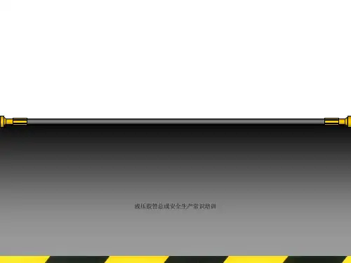 液压胶管总成安全生产常识培训
