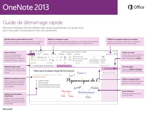 OneNote 使用指南说明书