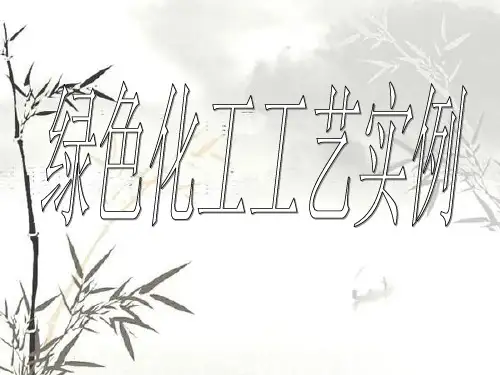 绿色化工工艺课件精选全文完整版