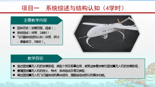 重大社2024《固定翼无人机组装调试与飞行实训》教学课件项目一  系统综述与结构认知(4学时)