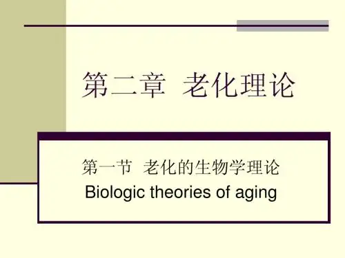 老化理论PPT课件