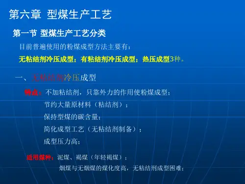 第六章型煤生产工艺